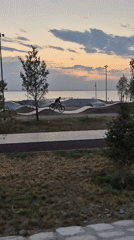 Kokshetau's lakeside promenade buzzes at dusk