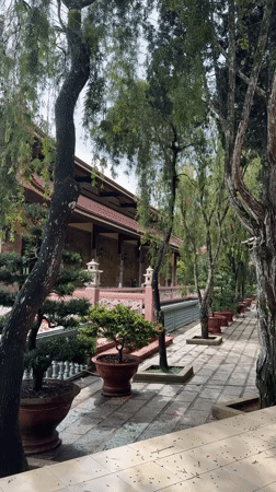 Morning visit captures traditional pagoda architecture in Da Lat