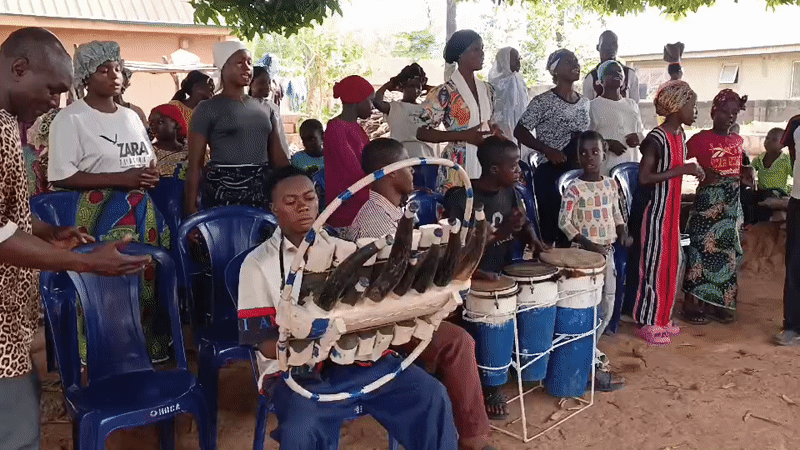Community gathers for music, games, crafts in Akwanga, Nigeria