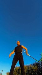 Prop martial arts and ribbon staff practice in Qarağandı