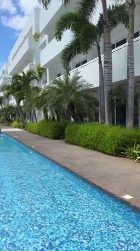 Resort scenes captured at Playa El Agua, Venezuela