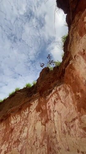Workers conduct morning operations at Achara quarry site