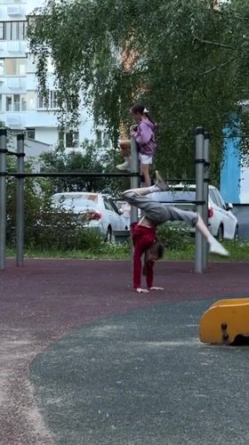 Afternoon playground activity at a Moscow park