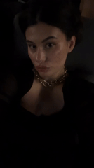 Woman takes selfies at movie theater in Kiryat Motzkin