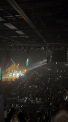Indoor concert draws large crowd in Perm, Russia