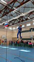 Rope training exercise observed in Berezniki gymnasium