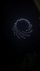 Drone light show spells 'We Grow Together' over Nesebar coast