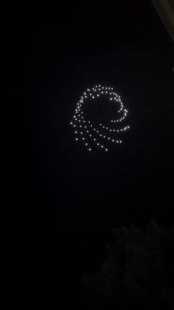 Drone light show spells 'We Grow Together' over Nesebar coast