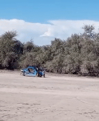 Desert off-roading activity observed near La Tirana, Chile