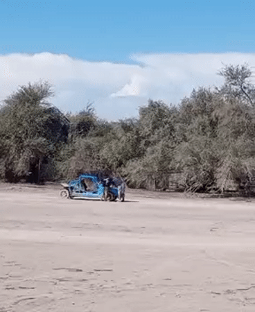Desert off-roading activity observed near La Tirana, Chile