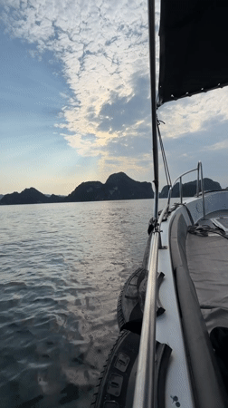 Families enjoy sunny beach day at Ha Long Bay