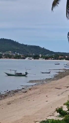 Cloudy morning scenes captured at Baan Bang Rak beach Thailand