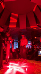 Nightclub performance captured on stage in Sofia, Bulgaria