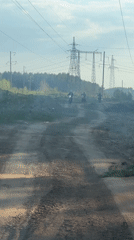 Motorcycle activity documented in rural Chaikovsky, Russia area