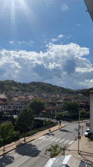Young person documents afternoon in Bulgarian mountain town Zlatograd