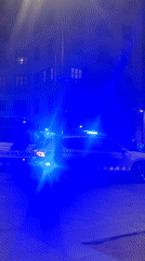 Barcelona evening: police activity spotted, dinner with laptop observed