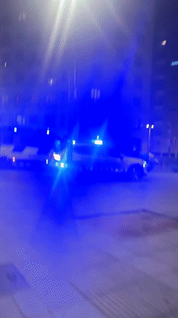 Barcelona evening: police activity spotted, dinner with laptop observed