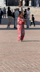 Traditional life continues at historic Samarkand madrasah plaza