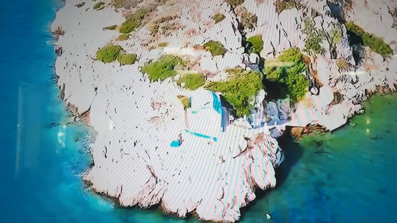 Drone footage captures tropical coastline scenes from Dnipro location