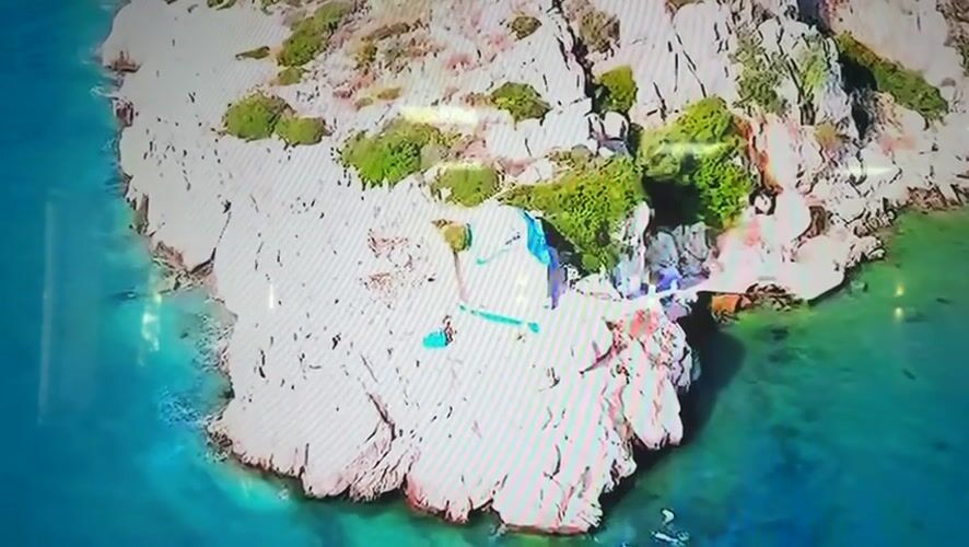Drone footage captures tropical coastline scenes from Dnipro location