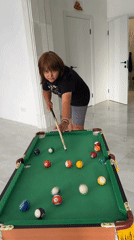 Floral arrangements and pool table fun on a quiet morning