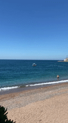Morning dining scenes captured at Montenegrin seaside restaurant