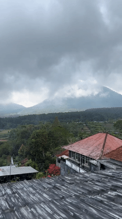 Morning snapshots document daily life in Baturiti, Indonesia