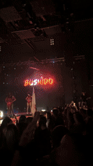 Concert with confetti and phone recordings in Plovdiv