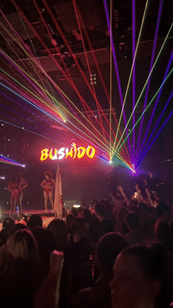 Concert with confetti and phone recordings in Plovdiv