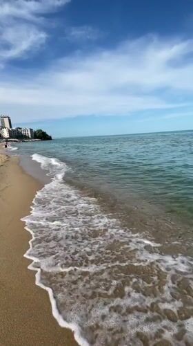 Sunny beach day documented at Varna's Black Sea coast