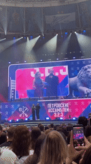 Indoor cultural event concludes with confetti celebration in Saint Petersburg