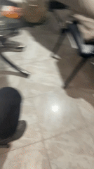 Person smokes marijuana in Villa Madero, Argentina early morning