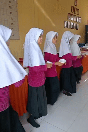 Indonesian Students Participate in School Activities and Performance