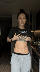 Woman photographed in kitchen and selfie in Perm