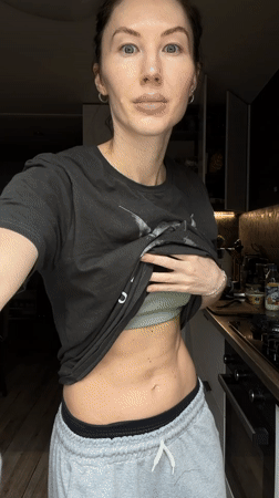 Woman photographed in kitchen and selfie in Perm
