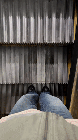 Brief Montreal street journey documented in four snapshots