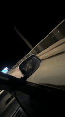 Two women document nighttime car ride in Budva