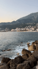 Sunset session on the Adriatic seawall in Pečurice, Montenegro