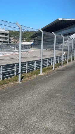 Sunny day observed at Sochi Autodrom racing facility