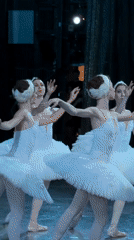Swan Lake ballet performed on stage in Ufa, Russia