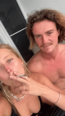 Couple shares late-night moments on Bulli balcony