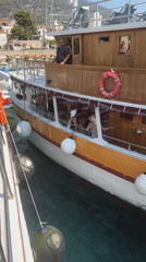 Boat trip along the Dalmatian coast near Bol, Croatia