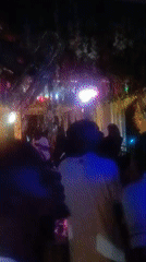 Nighttime gathering with colored lights observed in Akwanga, Nigeria