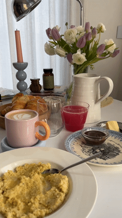 Morning breakfast scenes documented across German towns