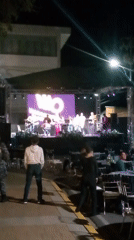 Nighttime festival with live music draws crowds in Venezuelan town