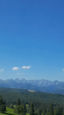 Drone and road views through Łapszanka's mountain landscape