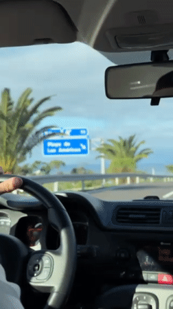 Driver travels scenic route to Playa de las Américas
