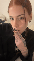 Evening hang in Buenos Aires with smoking and mirror selfies
