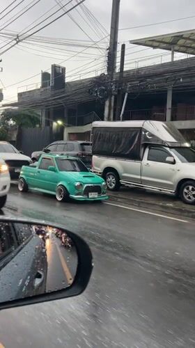 Rain creates wet conditions across Koh Samui, Thailand