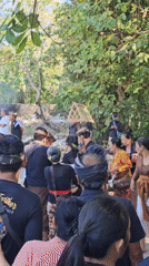 Traditional Ngaben cremation ceremony unfolds in Denpasar, Bali